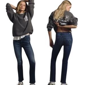 Mother The Mid Rise Dazzler Ankle Jeans Hierloom Size 32